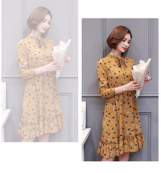 HÀNG NHẬP ĐỦ SIZE -ĐẦM XÒE CAO CẤP HỌA TIẾT BY8071 8