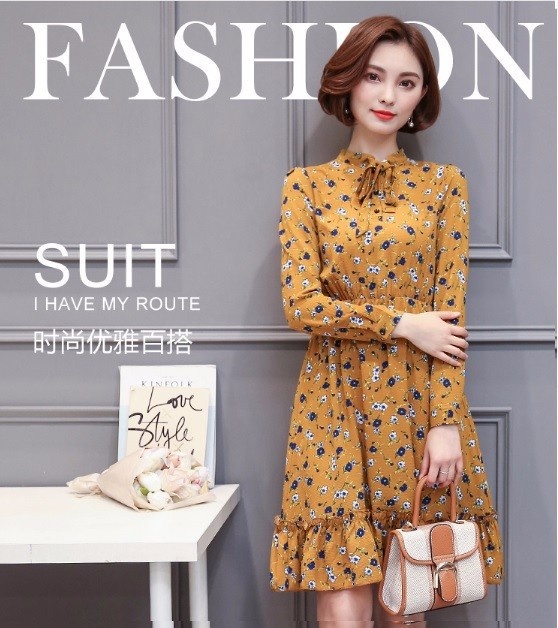 HÀNG NHẬP ĐỦ SIZE -ĐẦM XÒE CAO CẤP HỌA TIẾT BY8071 3