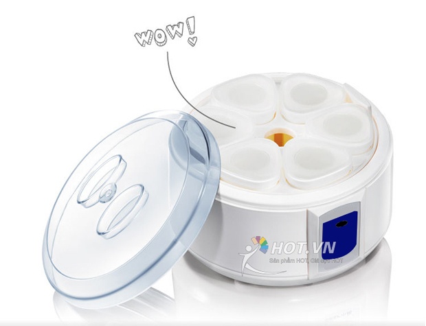 máy máy làm sữa chua 6 cốc hình trái tim Misushit