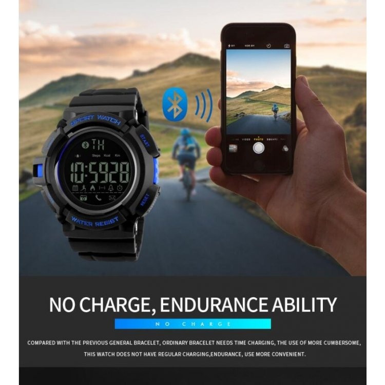 Đồng hồ thông minh Skmei Đồng hồ thông minh Bluetooth Watch Đồng hồ báo thức Calorie Sleeping Monitor Đồng hồ chống thấm nước