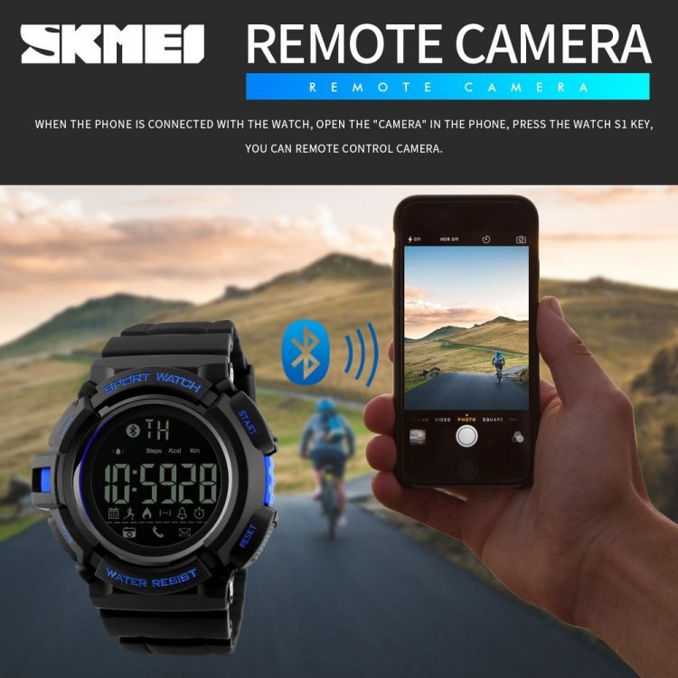 Đồng hồ thông minh Skmei Đồng hồ thông minh Bluetooth Watch Đồng hồ báo thức Calorie Sleeping Monitor Đồng hồ chống thấm nước