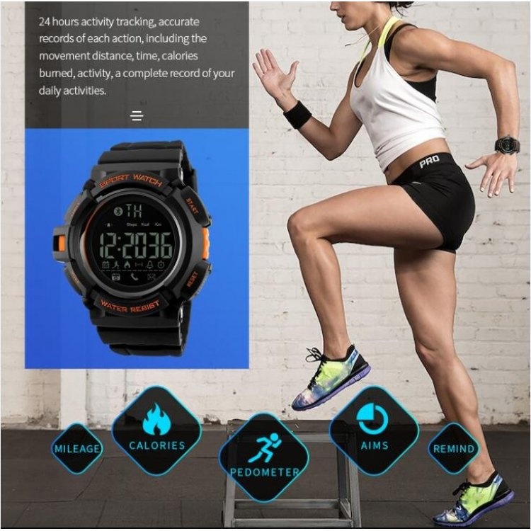 Đồng hồ thông minh Skmei Đồng hồ thông minh Bluetooth Watch Đồng hồ báo thức Calorie Sleeping Monitor Đồng hồ chống thấm nước