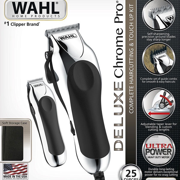 tông đơ wahl deluxe chrome pro 25 pc