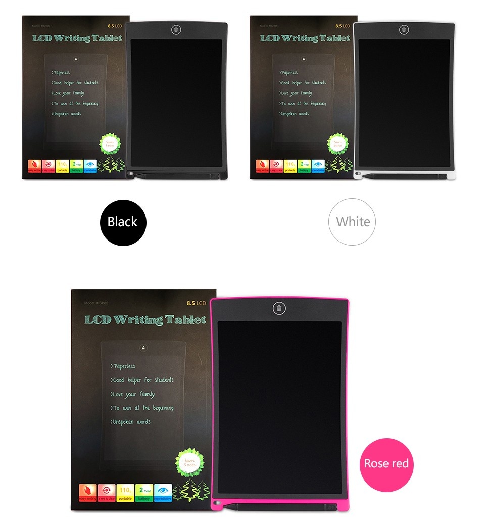 ustomized pocket book 8.5 inch wirting LCD tablets