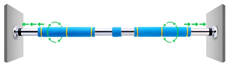 hướng dẫn lắp đặt xà đơn treo tường 60-100 cm mới 2015