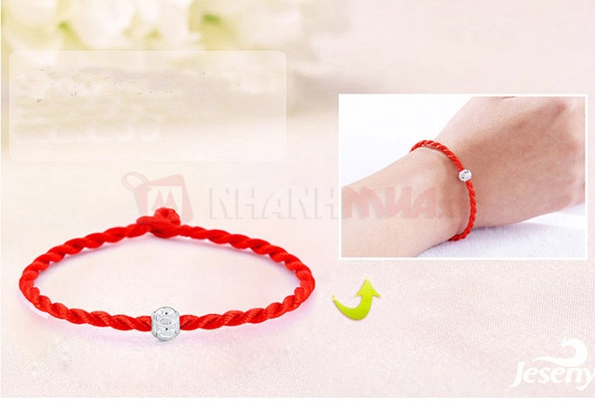 Vòng tay Charm may mắn Bạc Thái