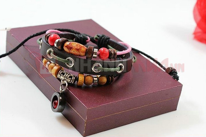 Vòng tay gỗ Handmade Unisex cá tính