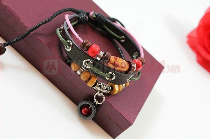 Vòng tay gỗ Handmade Unisex cá tính