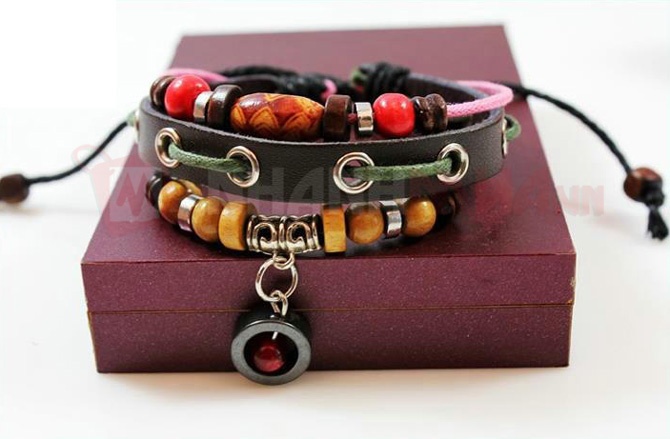 Vòng tay gỗ Handmade Unisex cá tính