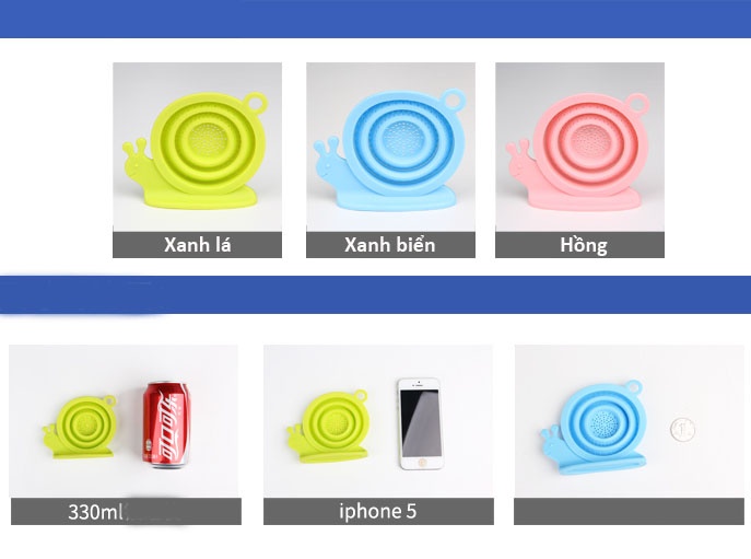Lọc trà Silicon hình ốc sên KM-1351 hàng Nhật