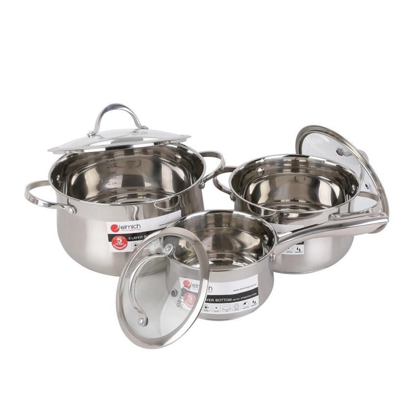 Bộ nồi inox 304 Elmich Ibiza EL0124