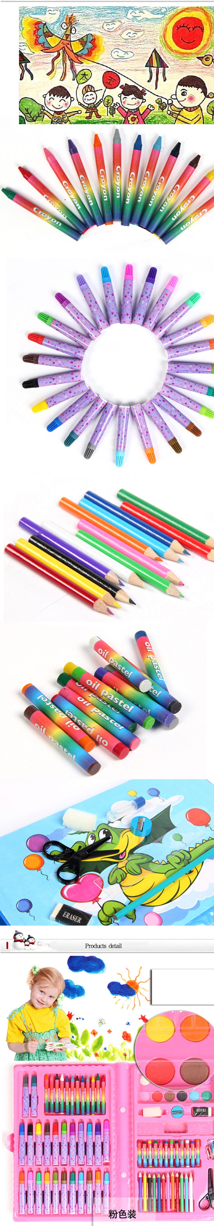 Bộ Bút Chì Màu 86 Món Cho Bé