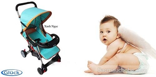 Xe đẩy Gluck B6 (xanh ngọc) có tại Colorful Shop