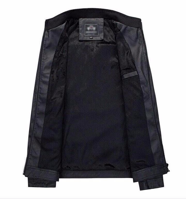 ÁO KHOÁC DA CAO CẤP HÀNG DA NHẬP THÁI ARMANI AK788 ĐEN 6