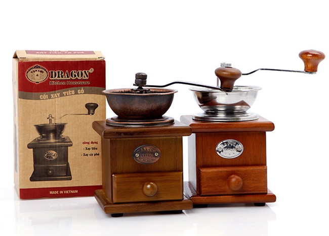 Cối Xay Tiêu, Cafe, Đậu Bằng Gỗ Đa Năng Và Tiện Lợi