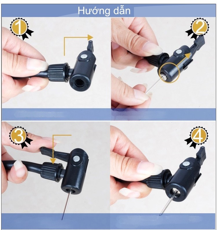 Bơm hơi đạp chân ô tô xe máy 5