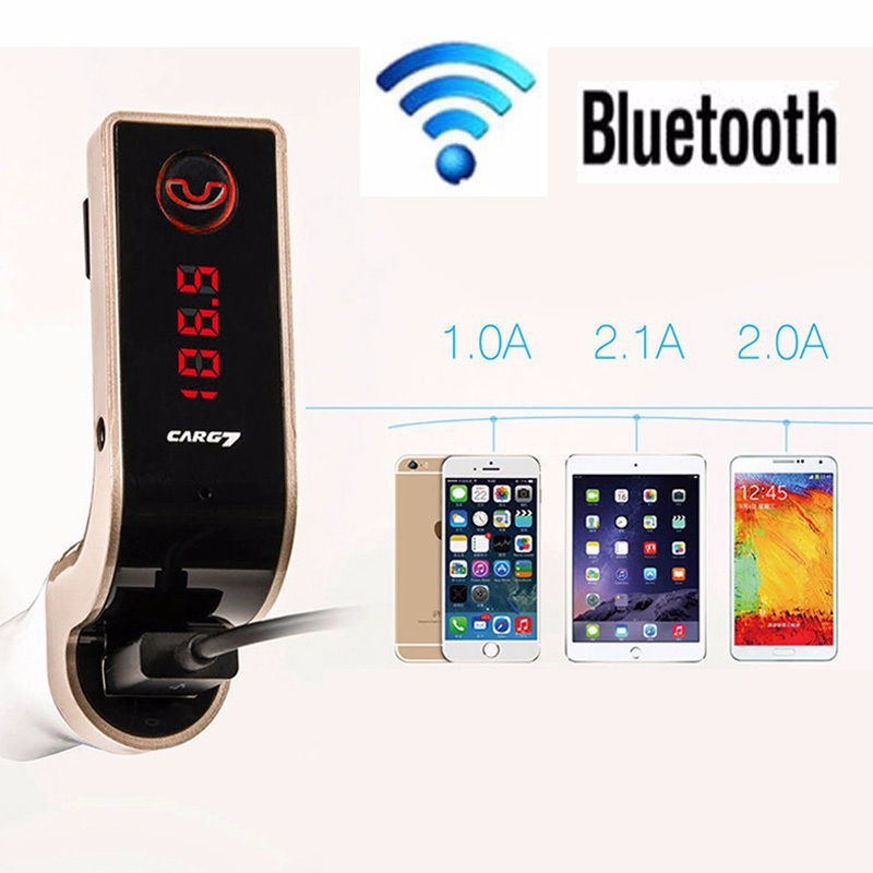 Sạc CAR G7 CAO CẤP , KẾT NỐI BLUETOOTH, NGHE NHẠC MP3 TỪ USB, THẺ NHỚ 8
