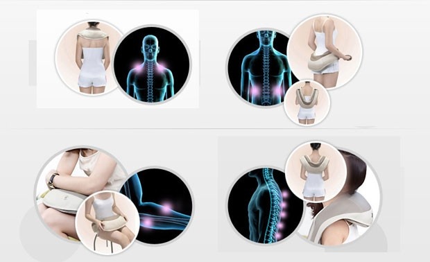 Đai đeo massage lưng vai cổ gáy