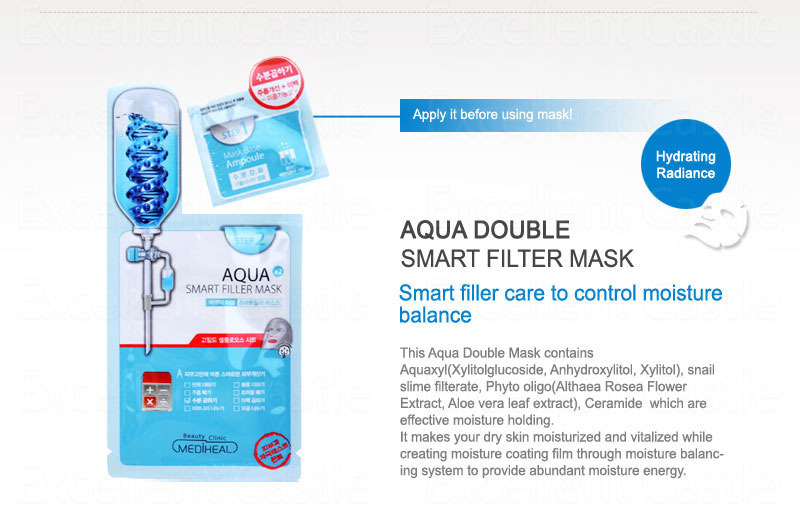 Kết quả hình ảnh cho Mediheal Aqua Double Smart Filler Mask - ebay