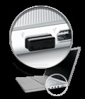Wireless nano receiver in laptop USB port