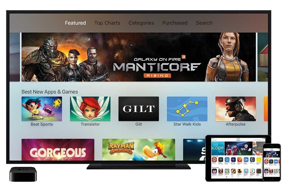 tvOS là kho ứng dụng mới dành riêng cho Apple TV.