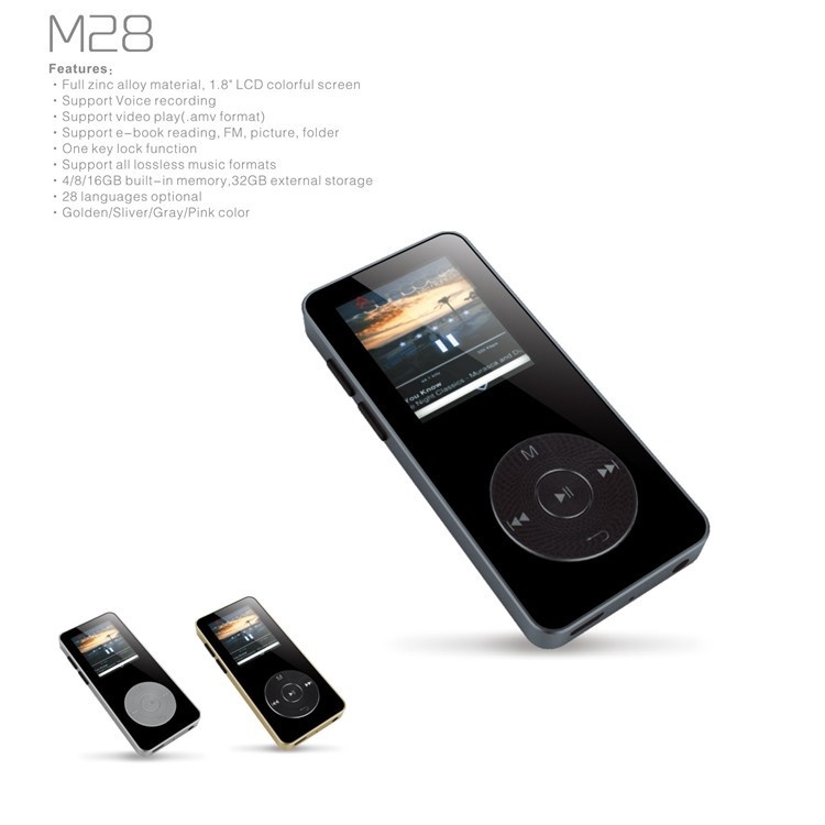 BENJIE factory price 8GB USB digital mp3 player with TF card slot