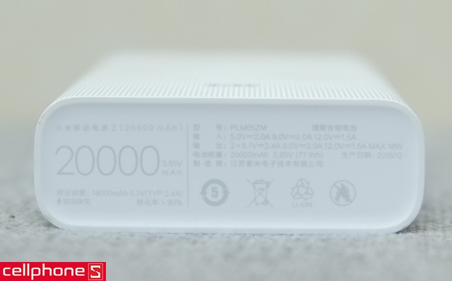 Pin dự phòng Xiaomi Mi Gen 2 20000 mAh