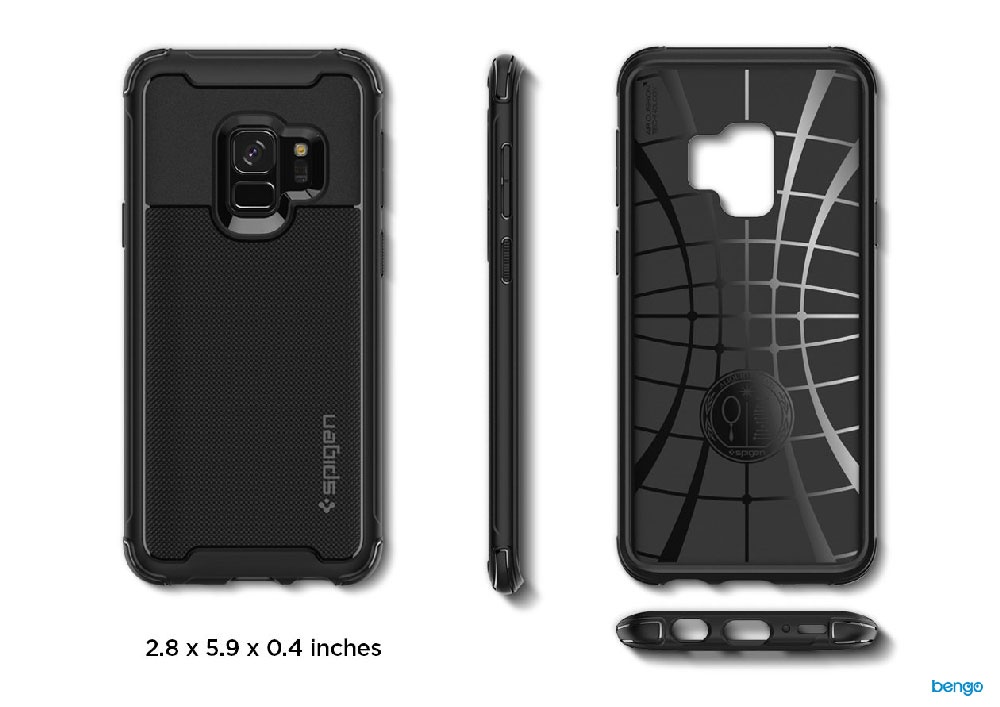 Ốp lưng Samsung Galaxy S9 SPIGEN Rugged Armor Urban - Black
