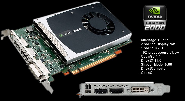 VGA Card nVidia Quadro 2000 1GB GDDR5