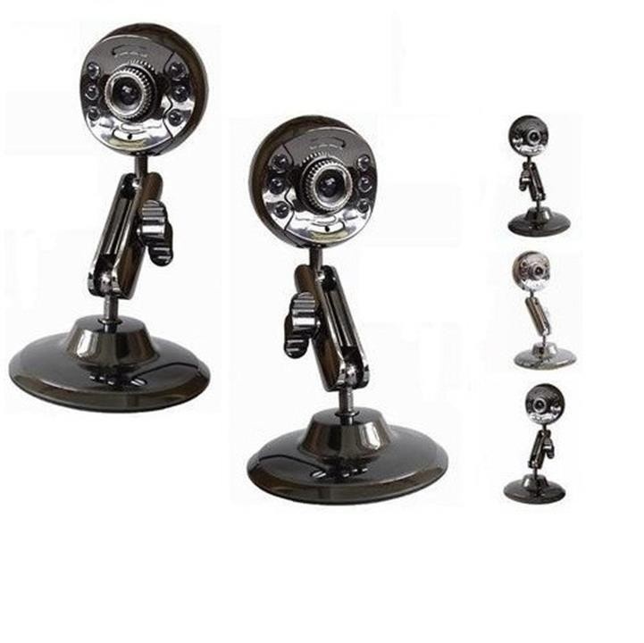 Webcam Sắt siêu nét có Mic hỗ trợ 6 đèn Led 1