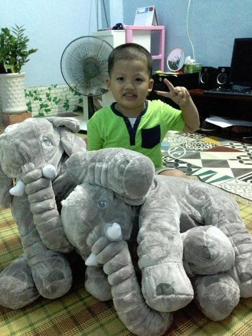 Thú nhồi bông Voi xám khổng lồ cho bé