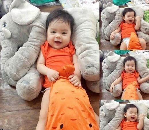 Thú nhồi bông Voi xám khổng lồ cho bé