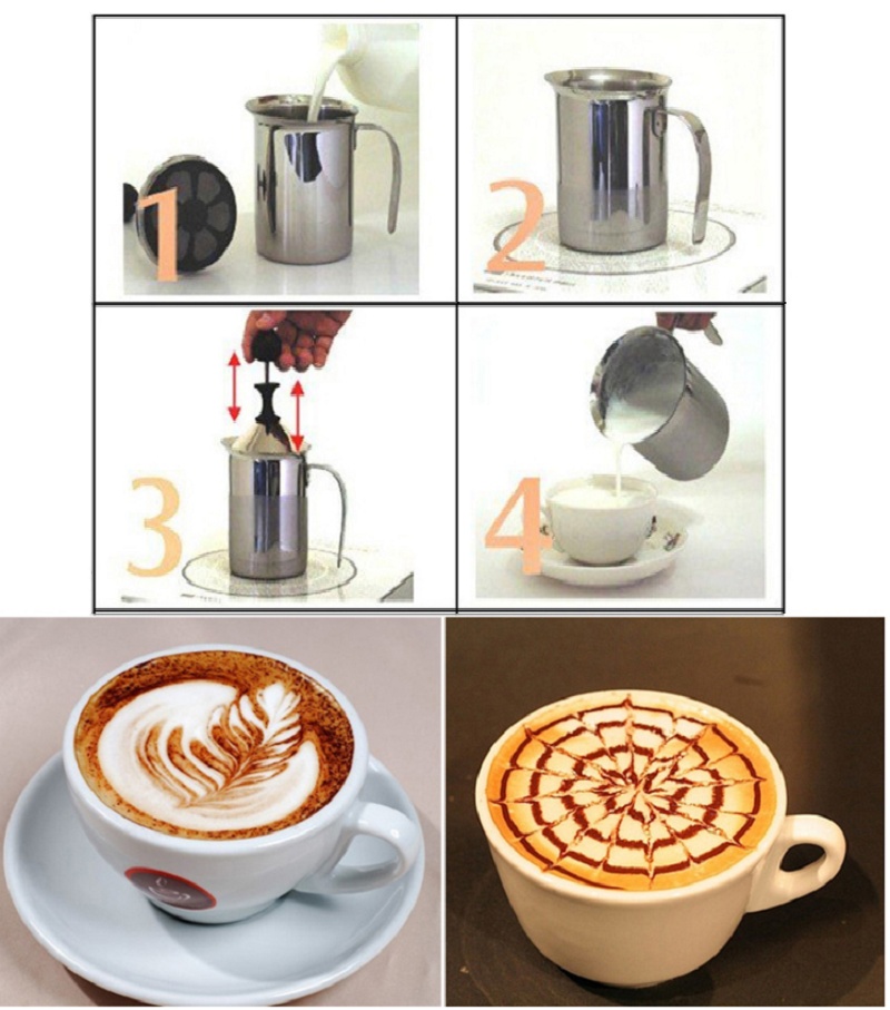 Bình đánh sữa làm cappuchino