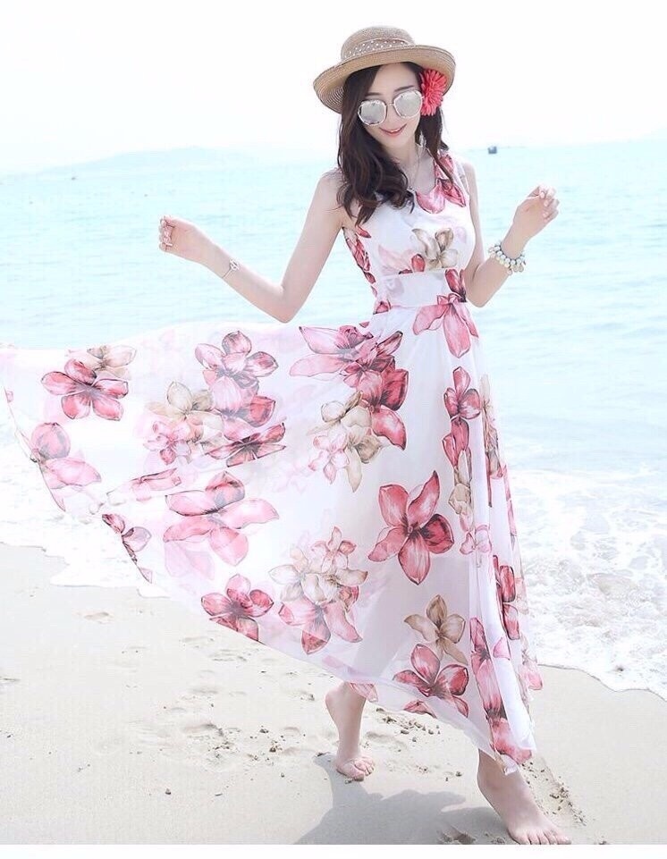 ĐẦM MAXI HOA DUYÊN DÁNG CAO CẤP BY4305 5