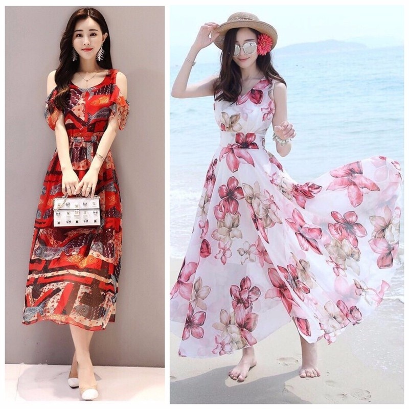 ĐẦM MAXI HOA DUYÊN DÁNG CAO CẤP BY4305 3