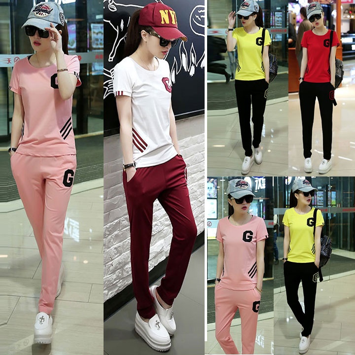 Bộ đồ thể thao nữ chữ G TT64