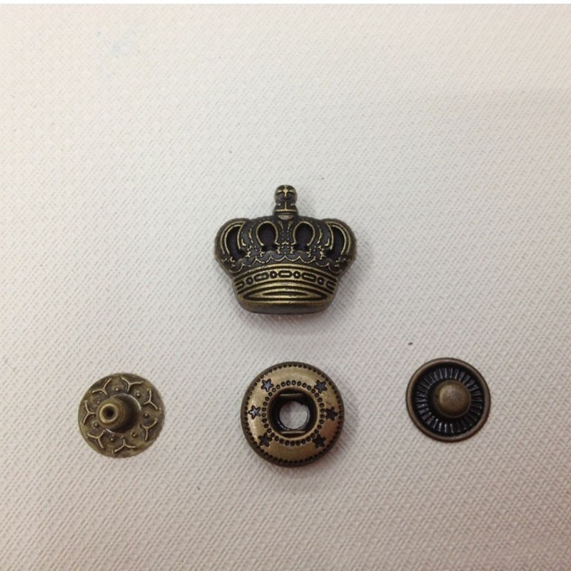 Metal Snap Button Imperial Crown (3)