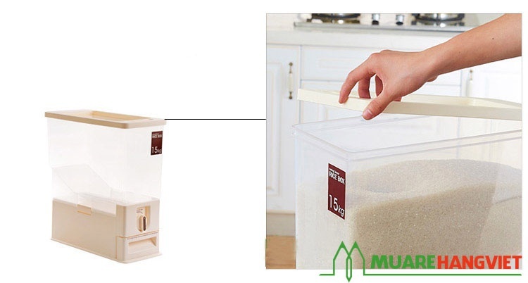 Thùng Đựng Gạo Thông Minh 15Kg 7