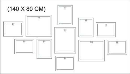 Bộ khung ảnh treo tường Forest - Có sẵn hình 10