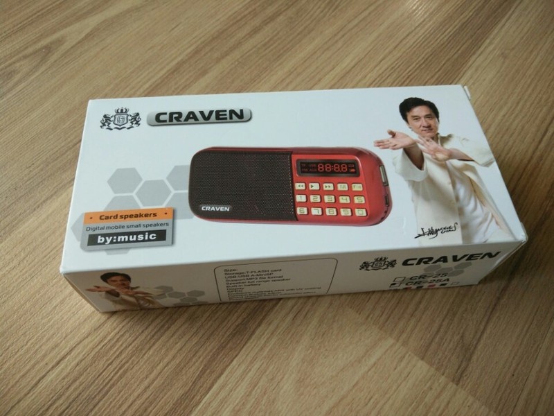 LOA NGHE THẺ NHỚ, USB, RADIO CRAVEN CR-25A CÓ MÀN HÌNH LCD CỰC HAY 5