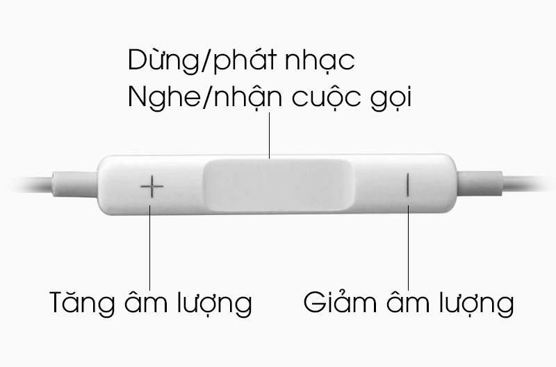 Tai nghe nhét trong Apple MD827FE-A - Nút ấn tương tác tốt