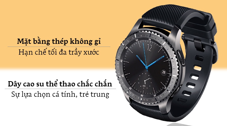 Đồng Hồ Thông Minh Samsung Gear S3 Frontier (Đen) - Hàng Chính Hãng