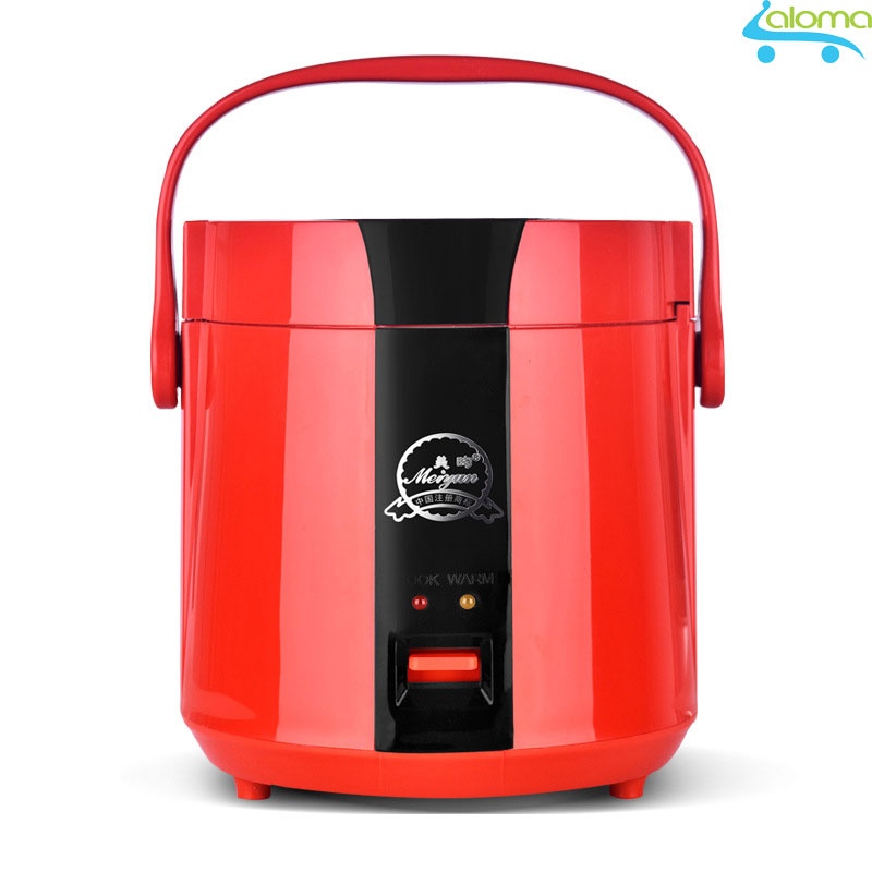 Nồi cơm điện mini 1.2L Meiyun B12-A nấu cơm hâm nóng nấu cháo hầm xương (red) gia dụng aloma