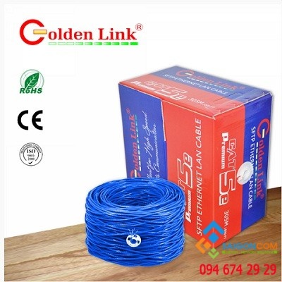  cáp mạng Golden Link SFPT Premium Cat5e (màu xanh dương)