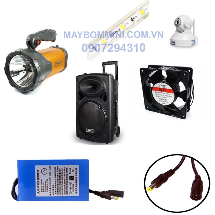 Su Dung Pin Sac 12v Cho Thiet Bi Dien