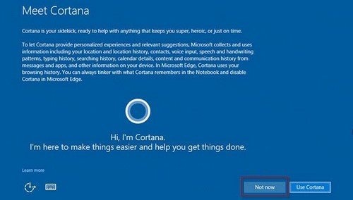 Giao diện Cortana