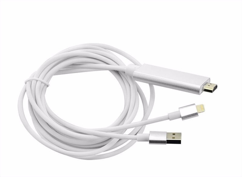 Cáp HDMI kết nối Iphone, Ipad với tivi- Trắng 3