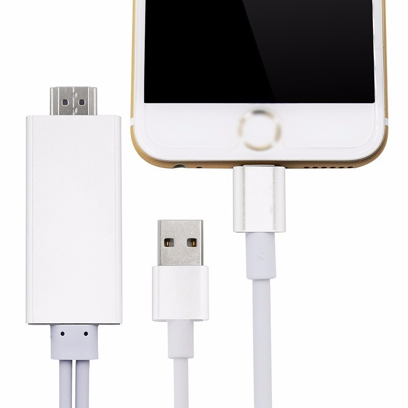 Cáp HDMI kết nối Iphone, Ipad với tivi- Trắng 2