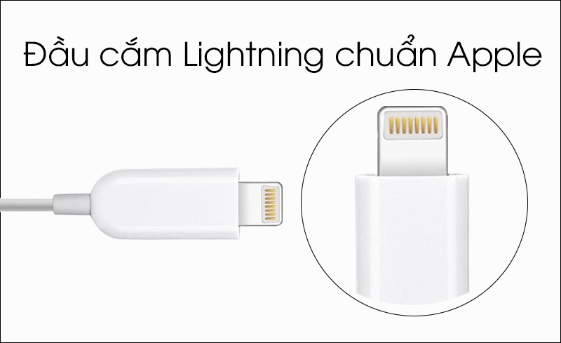 Tai nghe EarPods cổng Lightning Apple MMTN2 - Tai nghe tương thích với máy tính bảng, điện thoại Apple