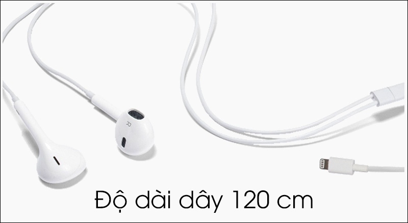 Tai nghe EarPods cổng Lightning Apple MMTN2 - Chiều dài dây 120 cm